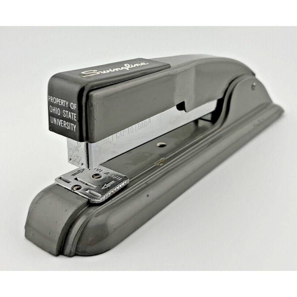 Swingline Stapler Ohio State University Property Gray Metal  Vintage 27 Model
